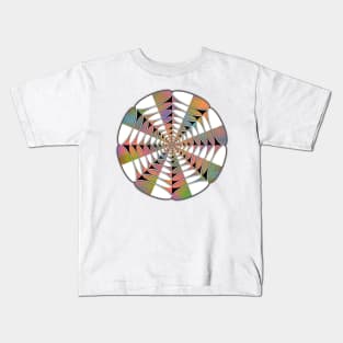 Radio Wave Mandala - Intricate Digital Illustration, Colorful Vibrant and Eye-catching Design, Perfect gift idea for printing on shirts, wall art, home decor, stationary, phone cases and more. Kids T-Shirt